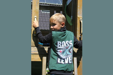 Sweat Panel "Boss-Level", T-Rex, dunkelgrün